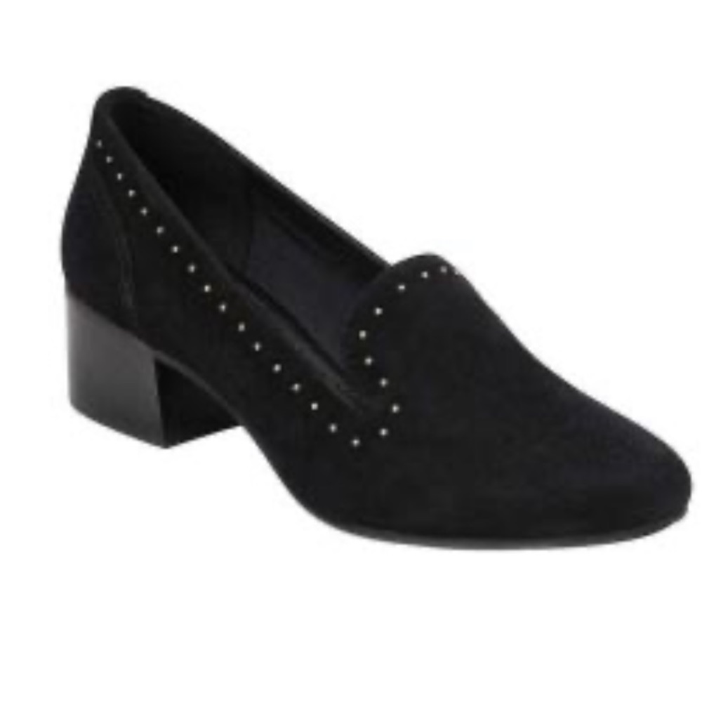 Anne Klein Jacinda Tailored Pump Black Suede